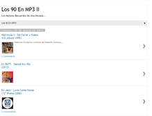 Tablet Screenshot of losnoventaenmp3.blogspot.com