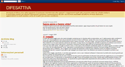 Desktop Screenshot of difesattiva.blogspot.com