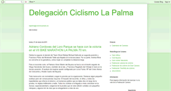 Desktop Screenshot of delegacionciclismolapalma.blogspot.com