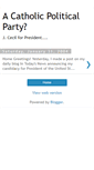 Mobile Screenshot of liberalcatholicforprez.blogspot.com