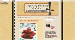 Desktop Screenshot of joyfullycooking.blogspot.com