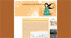 Desktop Screenshot of catatansenilukisanak.blogspot.com