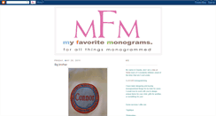 Desktop Screenshot of myfavoritemonograms.blogspot.com