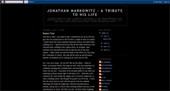 Desktop Screenshot of jonathanmarkowitz.blogspot.com