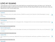 Tablet Screenshot of lovemyiguanas.blogspot.com