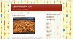 Desktop Screenshot of deliciousnessofyum.blogspot.com