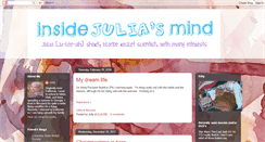 Desktop Screenshot of insidejuliasmind.blogspot.com
