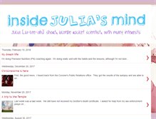 Tablet Screenshot of insidejuliasmind.blogspot.com