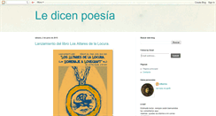 Desktop Screenshot of ledicenpoesia.blogspot.com