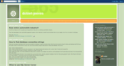 Desktop Screenshot of dotnet-jeeves.blogspot.com