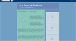 Desktop Screenshot of delacienciaalaconciencia.blogspot.com