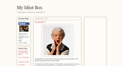 Desktop Screenshot of oneidiotbox.blogspot.com