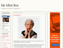 Tablet Screenshot of oneidiotbox.blogspot.com