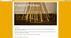 Desktop Screenshot of francineperlman.blogspot.com