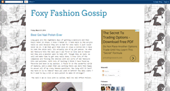 Desktop Screenshot of foxyfashiongossip.blogspot.com