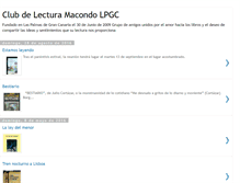 Tablet Screenshot of clublecturamacondo.blogspot.com