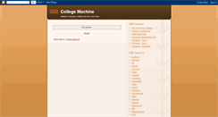 Desktop Screenshot of collegemachine.blogspot.com