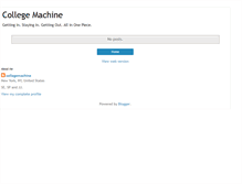 Tablet Screenshot of collegemachine.blogspot.com