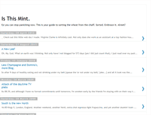 Tablet Screenshot of isthismint.blogspot.com