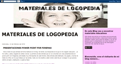 Desktop Screenshot of materialesdelogopedia.blogspot.com