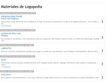 Tablet Screenshot of materialesdelogopedia.blogspot.com