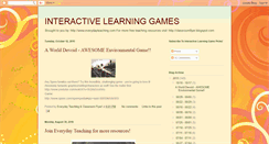 Desktop Screenshot of interactivelearninggames.blogspot.com