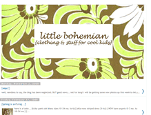 Tablet Screenshot of littlebohemiankids.blogspot.com