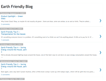Tablet Screenshot of earthfriendlyblog.blogspot.com