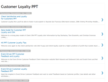 Tablet Screenshot of customerloyaltyppt.blogspot.com