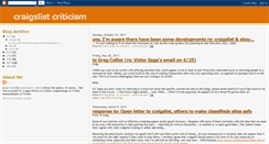 Desktop Screenshot of craigslistcriticism.blogspot.com
