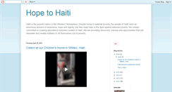 Desktop Screenshot of hopetohaiti.blogspot.com
