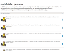 Tablet Screenshot of mudahiklanpercuma.blogspot.com