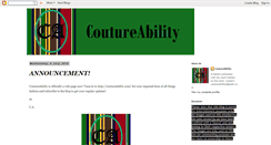 Desktop Screenshot of coutureability.blogspot.com