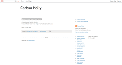 Desktop Screenshot of carissa-holly.blogspot.com