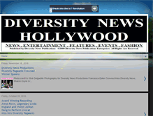 Tablet Screenshot of diversitynewshollywood.blogspot.com