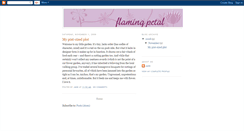 Desktop Screenshot of flamingpetal.blogspot.com
