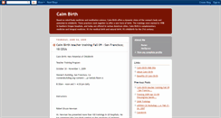 Desktop Screenshot of calmbirth.blogspot.com