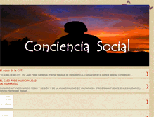 Tablet Screenshot of concienciasocialchile.blogspot.com