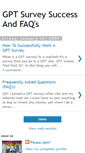 Mobile Screenshot of gptsurveysuccessnfaqs.blogspot.com