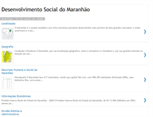 Tablet Screenshot of desenvolvimentosocialdomaranhao.blogspot.com