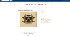 Desktop Screenshot of hold--your--horses.blogspot.com