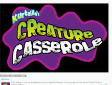 Tablet Screenshot of creaturecasserole.blogspot.com