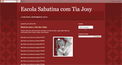 Desktop Screenshot of escolasabatinatiajosy.blogspot.com