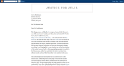 Desktop Screenshot of justice-forjulie.blogspot.com