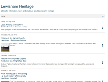 Tablet Screenshot of lewishamheritage.blogspot.com