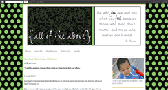 Desktop Screenshot of alloftheaboveonline.blogspot.com
