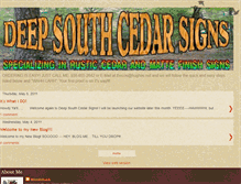 Tablet Screenshot of deepsouthcedarsigns.blogspot.com