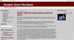 Desktop Screenshot of breakindownthegame.blogspot.com