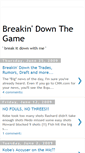 Mobile Screenshot of breakindownthegame.blogspot.com