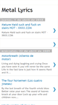 Mobile Screenshot of hard-rock-lyrics.blogspot.com